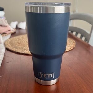 YETI Dark Blue Stainless Steel Tumbler